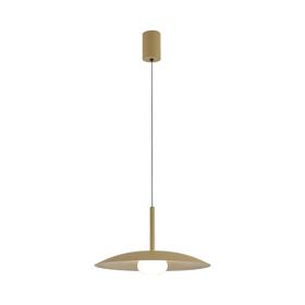 M8976  Lidia 40cm Rise And Fall Pendant 12W LED 3000K Matt Gold